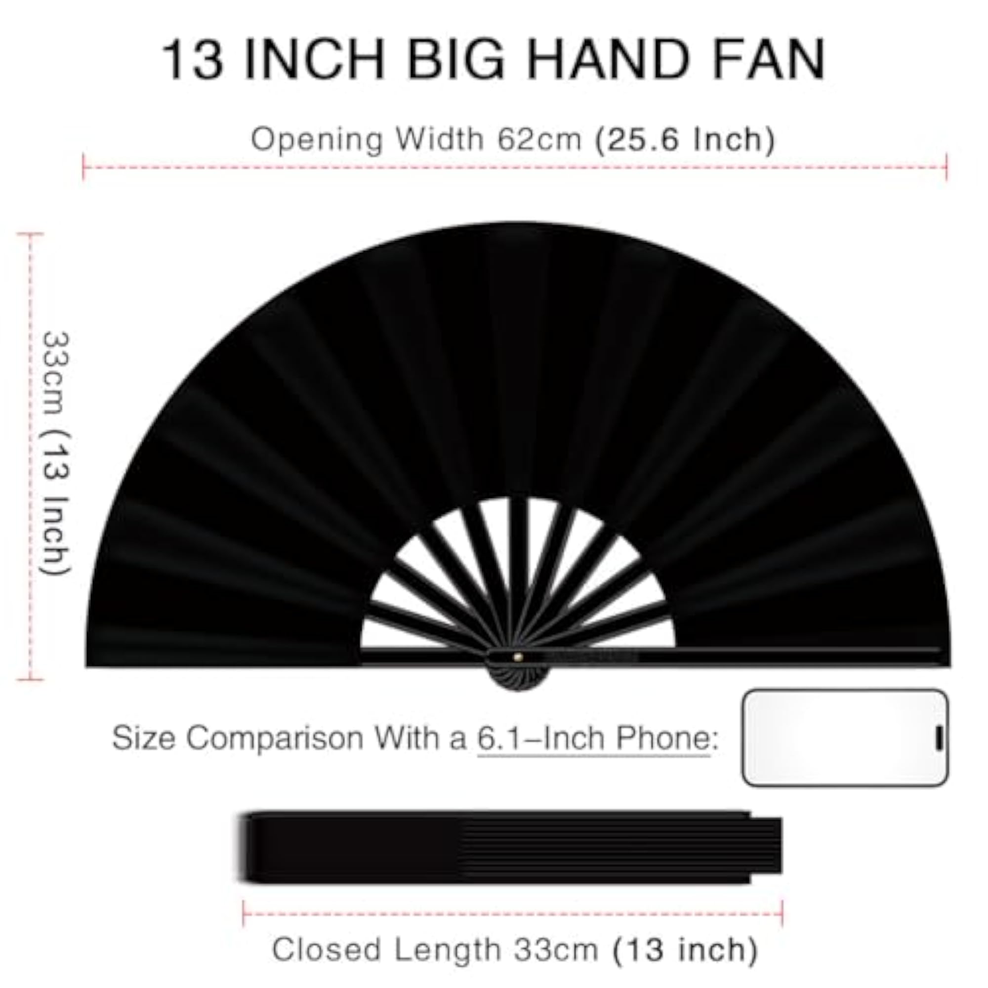 Large Rave Clacking Fans for Line Dancing